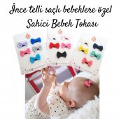Sahici Anne Saçsız Bebek Tokası Saçtan Düşmeyen Çıtçıt Fiyonk Toka - 9