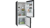 Bosch KGN76CXE0N Buzdolabı No Frost Alttan Donduruculu Siyah Inox thumbnail 2