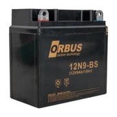 12N9-BS 12 V 9 AH ASİT İÇİNDE KARBON MOTOSİKLET AKÜSÜ (5047) - 1