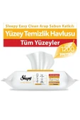 Sleepy Easy Clean Arap Sabunu Katkılı Yüzey Temizlik Havlusu 100' Lü X 12 Adet thumbnail 1