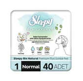 Sleepy Bio Natural Günlük Ped 40'lı 7 AL 6 ÖDE ve ROSIE thumbnail 1