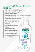 Green Clean Lavanta Yağ. Çamaşır Deterjanı 7 AL 6 ÖDE 1000 ml ve Rosie Hediye thumbnail 2