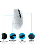 logitech Lıghtspeed Kablosuz Oyuncu Mouse Beyaz G305 - 6
