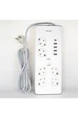 Philips Spn7060wa/62 5 Usb Girişli 6'lı 2 M Anahtarlı Akım Korumalı Priz - 1