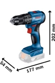 Bosch Professional GSB 185-LI Akülü Darbeli Delme Vidalama Makinesi (18 Volt, SOLO, Yumuşak/Sert To - 3