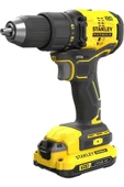 Stanley 18V 1.5Ah V20 Çift Akülü Kömürsüz Darbesiz Matkap - 1