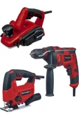 Einhell Tc-js 80/1 550w Dekupaj Tc-id 720/1 E Darbeli Matkap Tc-pl 750 Planya 750 Watt Usta Seti - 1