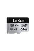 Lexar 64gb Lexar Lmssipl064g-bnang High-performance Silver Plus Microsdxc Uhs-i Up To 205mb/s Read 100mb/ - 1