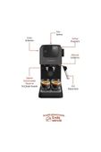 Grundig KSM 4330 Delisia Coffee Yarı Otomatik Süt Köpürtücülü Espresso Makinesi, 1,1 Litre , 1500 W - 6