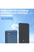 Philips 20000 Mah 22.5w Usb Ve Type-c Pd Üç Çıkışlı Led Göstergeli Powerbank - 5