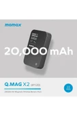 Momax Q.Mag X2 Kablosuz PowerBank MagSafe 20000mAh - Siyah - 5