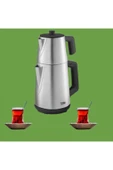 Beko 1650 W Gücünde Su ısıtıcı kapasitesi 1.7 Litre demlik kapasitesi 0.7litre Çay Makinesi - 2