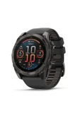Garmin Fenix 8 – 51mm AMOLED Sapphire Karbon Gri DLC, Siyah/Gri Silikon Kayışlı - 1