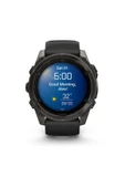 Garmin Fenix 8 – 51mm AMOLED Sapphire Karbon Gri DLC, Siyah/Gri Silikon Kayışlı - 2