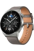 Huawei Watch Gt3 Pro 46 Mm Gps Sesli Görüşme Titanium Kasa Deri Android Ios Iphone Uyumlu Akıllı Saat - 3