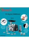 Bosch Vakumlu ayaklar sayesinde kaymadan çalışan Kıyma Makinesi, ProPower, 2000 W, Siyah, Krom - 1