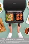 Karaca Air Pro Cook Duo Köz Xxxl 4+4 Litre Airfryer Space Gray 8 Kişilik - 4