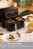 Karaca Air Pro Cook Duo Köz Xxxl 4+4 Litre Airfryer Space Gray 8 Kişilik - 7