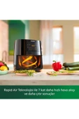 Philips BLACK  Essential Airfryer – 4,1 L, Yağsız Fritöz, Rapid Air ,1400 W (hd9252/90) , BARDAK HEDİYELİ - 7