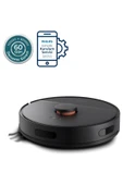 Philips 3000 Serisi Islak Kuru Moplu Siyah Robot Süpürge,4000 PA, Sert Zemin ve Halıya Uygun, Siyah - 1