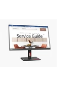 LENOVO 23.8 LENOVO THINKVISION S24I-30 63DEKAT3TK 6MS 100HZ HDMI+VGA LED MONITOR - 1