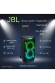 JBL 240 W RMS Bluetooth Hoparlör ve Partybox 18 saate kadar Müzik Dinleyebilme - 1