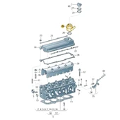 VW Polo Classic 2000-2002 1.6 AEH Motor Yağ Kapak Adaptörü 06A103467E thumbnail 2