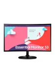 Samsung 24" Essential Kavisli Monitör S3 S36C, C362EAUXUF Siyah - 1
