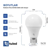 Tuled Redeem Plus A60S E27 LED Ampul, Titreşimsiz, Göz Konforu, Tekli - 3