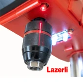 Elektrikli Tezgah Tipi Sütunlu Matkap Mandren 13 mm Dijital Ekran 720 W 2500 Rpm Lazerli Mengeneli thumbnail 4