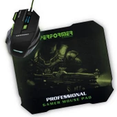 Polosmart PGM07 Gaming Mouse + Mouse Pad Yeşil - 1