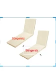 Ermiya 2 Ad Macur Oğlu Süngersiz Şezlong Minderi Kılıfı Fermuarlı Su Geçirmez Yıkanır Silinir 180*55*5 cm thumbnail 1
