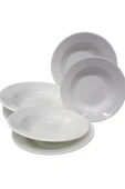Ermiya Arya Hitit Termostar Melamin 12 Ad Çukur Tabak Beyaz Melamin 19 cm thumbnail 1