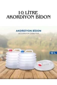 KOLETİC STORE Katlanabilir Akordiyon Su Bidonu 10 Litre Çok Amaçlı Kamp Piknik Için Uygun - 1