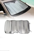 MaviEv Katlanabilir Parlak Araba Ön Cam Güneşlik 130 Cm X 60 Cm thumbnail 2