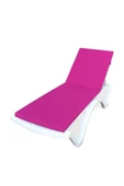 Ermiya (SÜNGERSİZ) Alaca Dağ Pembe Boş Şezlong Kılıfı 180*55*5 Cm - Fuşya thumbnail 1