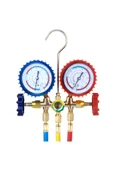 Choice R32 R410a 3 Way AC Diagnostic Manifold Gauge Set for Freon Charging Fits R410a R404A R134a Refrig... thumbnail 4