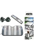 Drexpress Araba Ön Cam Güneşlik Araç Içi Ön Cam Vantuzlu Katlanır Güneşlik Koruyucu 130 Cmx60 Cm thumbnail 1