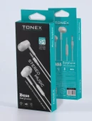 Tonex D1 Bass Earphones Kulak içi Kablolu Kulaklık 20Adet Standlı Kutu - 1