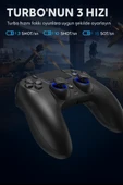 QASUL PS-4 için Kablosuz Kontrol Cihazı Çift Titreşimli RGB LED Gamepad Joystick Yüksek Doğruluk  Kontrol - 5