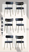 TEDİ GOLD SANDALYE ( 6 ADET ) - 1