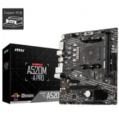 MSI A520M-A PRO DDR4 M2 PCIe NVME HDMI DVI PCIe 16X v3.0 AM4 mATX - 2