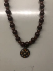 Metal Uçlu Boncuklu Kolye - 3