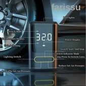 Taşınabilir Şarjlı Akıllı Lastik Şişirme Pompası (Model: ATJ-8466) - 3