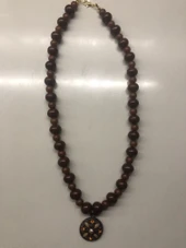 Metal Uçlu Boncuklu Kolye - 2