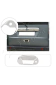 BRSPLAST  Fiat Doblo Uyumlu 2000-2010 Krom Bagaj Açma Paslanmaz Çelik thumbnail 1