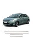 BRSPLAST  Citroen C4 Uyumlu 2010-2020 Krom Yan Kapı Çıtası 4 Parça Paslanmaz Çelik thumbnail 2