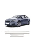 BRSPLAST  Chevrolet Cruze Uyumlu 2009 ve Üzeri Krom Yan Kapı Çıtası 4 Parça Paslanmaz Çelik thumbnail 2