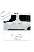 BRSPLAST  Citroen Berlingo Uyumlu 2019 Ve Üzeri Krom Cam Çıtası 4 Parça Paslanmaz Çelik thumbnail 1