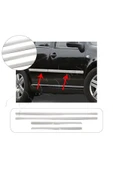 BRSPLAST  Volkswagen Bora Uyumlu 1998-2004 Krom Yan Kapı Çıtası 4 Parça Paslanmaz Çelik thumbnail 1